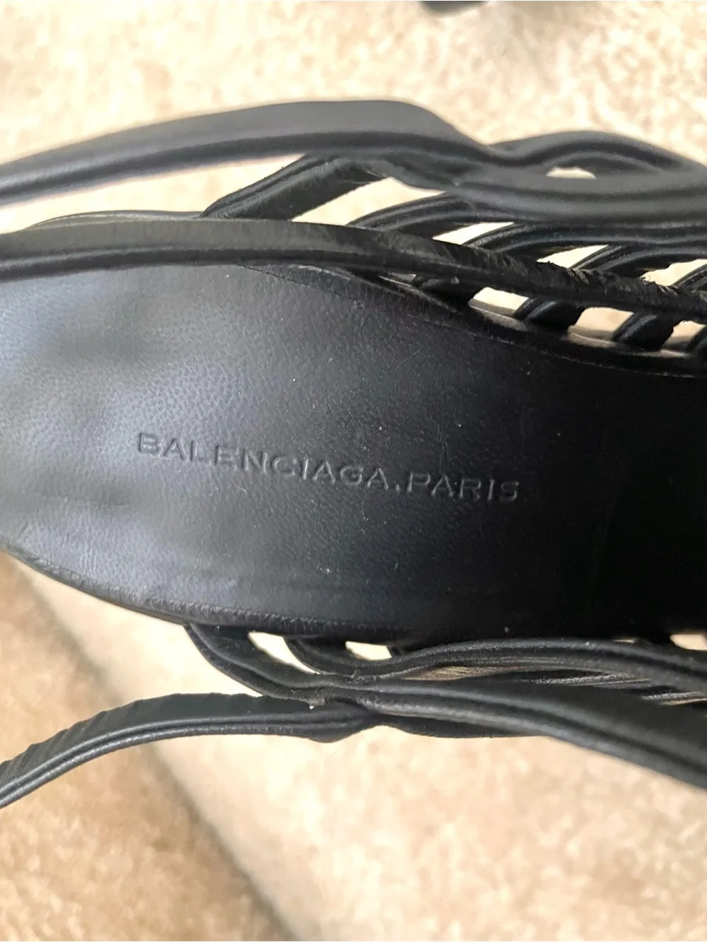 Balenciaga Black Platform High Heels
